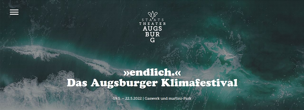 Klimafestival Staatstheater Augsburg 2022