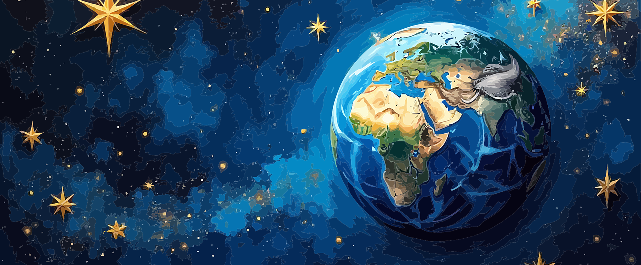 Weihnachten Jahresende 2025 2026 Welt Globus Erde