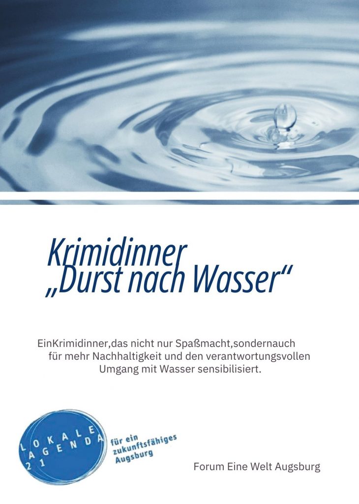 Krimidinner Forum Eine Welt zum Weltwassertag